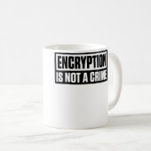 Encryption Is Not A Crime Kaffeetasse (VorderseiteRechts)