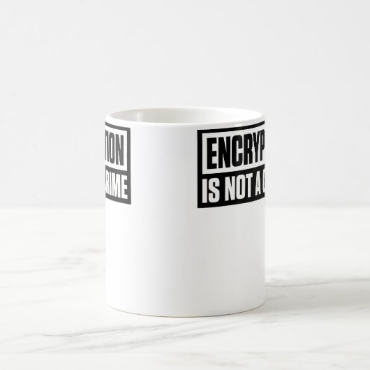 Encryption Is Not A Crime Kaffeetasse (Mittel)