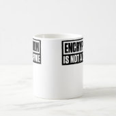 Encryption Is Not A Crime Kaffeetasse (Mittel)