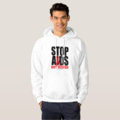 End-AIDS: Erhalten Sie geprüft Hoodie (Vorne ganz)