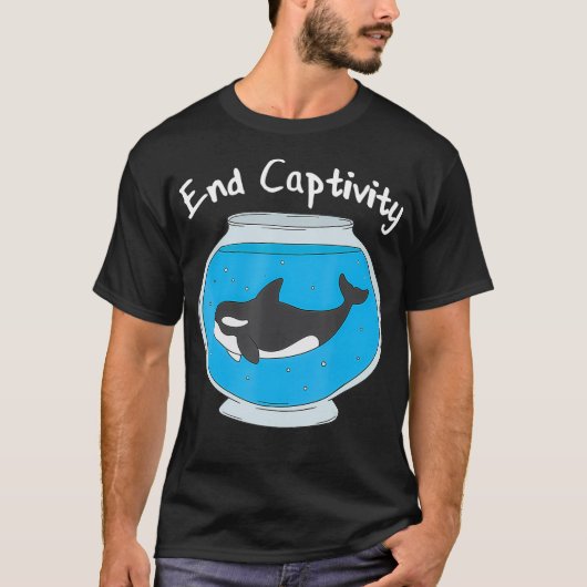 End Captivity Free The Orcas T-Shirt (Vorderseite)