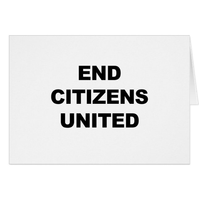 End Citizens United (Vorderseite (Horizontal))