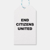 End Citizens United Geschenkanhänger (Vorderseite)