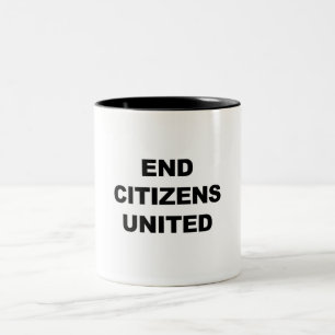 End Citizens United Zweifarbige Tasse