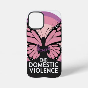 End Domestics Violene Butterfly Design iPhone 12 Mini Hülle