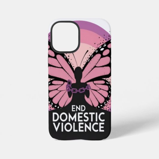 End Domestics Violene Butterfly Design iPhone Hülle (Rückseite)