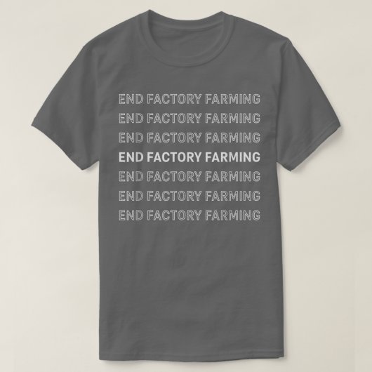 End Factory Landwirtschaft Vegan Vegetarische Umwe T-Shirt (Design vorne)