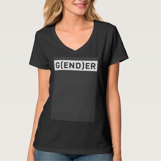 End Gender Cute Genderfluid Nonbinary Pride Subtle T-Shirt (Vorderseite)