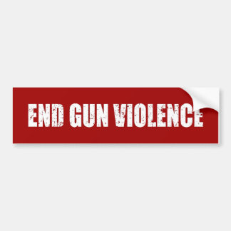 End gun Gewalt Funny Autoaufkleber