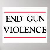 End Gun-Gewalt Poster (Vorne)
