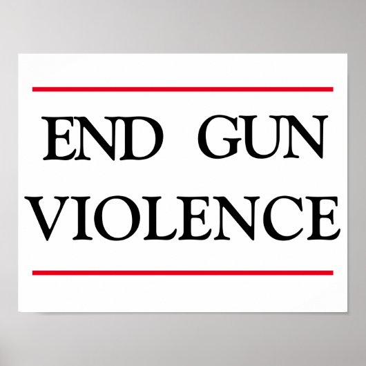 End Gun-Gewalt Poster (Vorne)