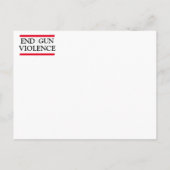 End Gun-Gewalt Postkarte (Rückseite)