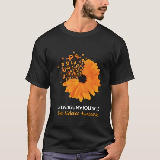 End Gun Violence Awareness Orange Ribbon T-Shirt (Vorderseite)