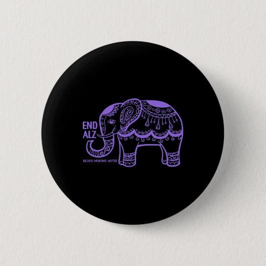 End Heimer Weil Erinnerungsproblem Gehirnkrankheit Button (Vorderseite)