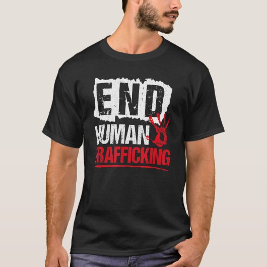 End Human Trafficking  Human Rights T-Shirt (Vorderseite)