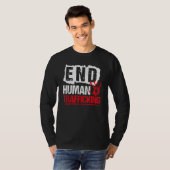 End Human Trafficking  Human Rights T-Shirt (Vorne ganz)