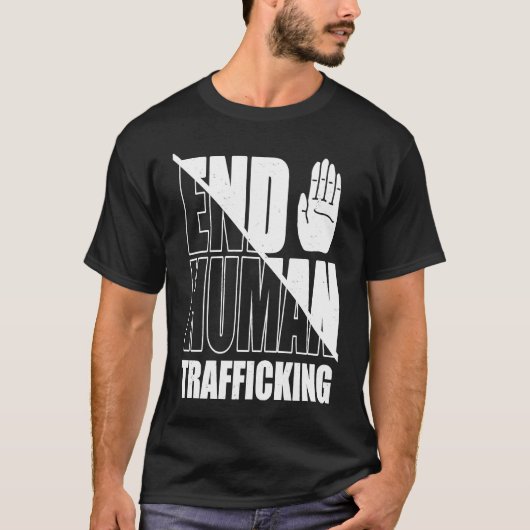 End Human Trafficking Stop Human Trafficking T-Shirt (Vorderseite)