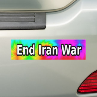 End Iran War Autoaufkleber