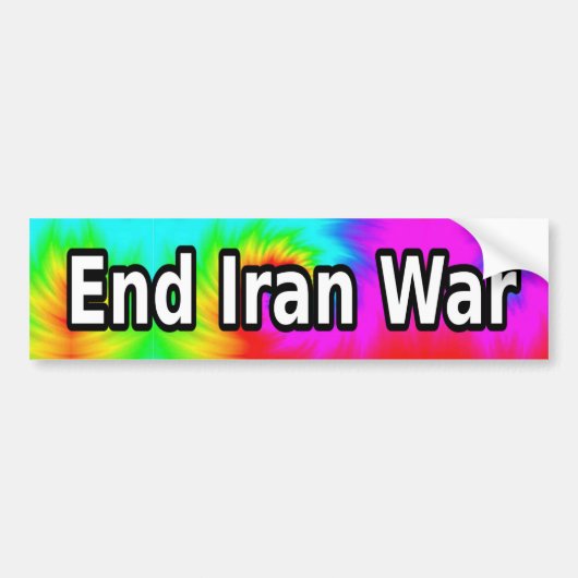 End Iran War Autoaufkleber (Vorne)