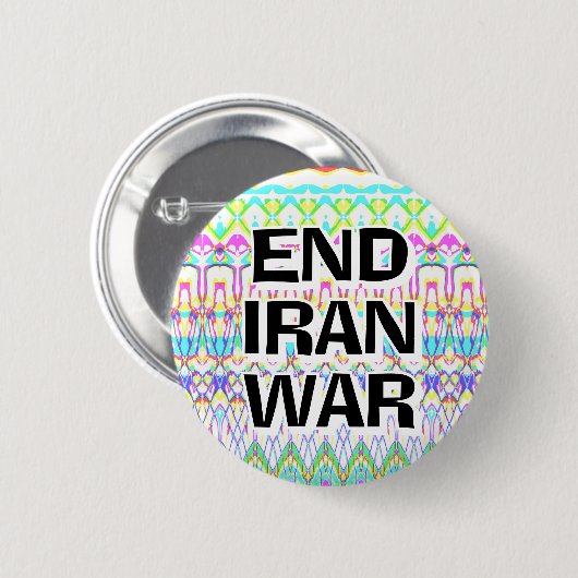 END IRAN WAR (you may change the words) Button (Vorne & Hinten)