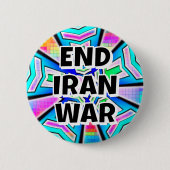 END IRAN WAR (you may change the words) Button (Vorderseite)