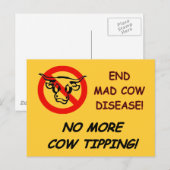 End Mad Cow Disease Postkarte (Vorne/Hinten)