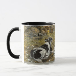End of Day Cows Whimsical Farmhouse Cow Vintage Tasse