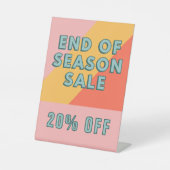 End of Season Sale Sign, 20% Off Tabletop Sockelschild (Vorderseite)
