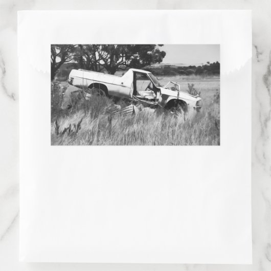 End of the Journey Rechteckiger Aufkleber (Tasche)