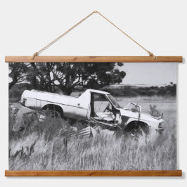 End of the Journey  Wandteppich Mit Holzrahmen