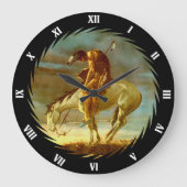 END OF THE TRAIL GROßE WANDUHR (Vorderseite)