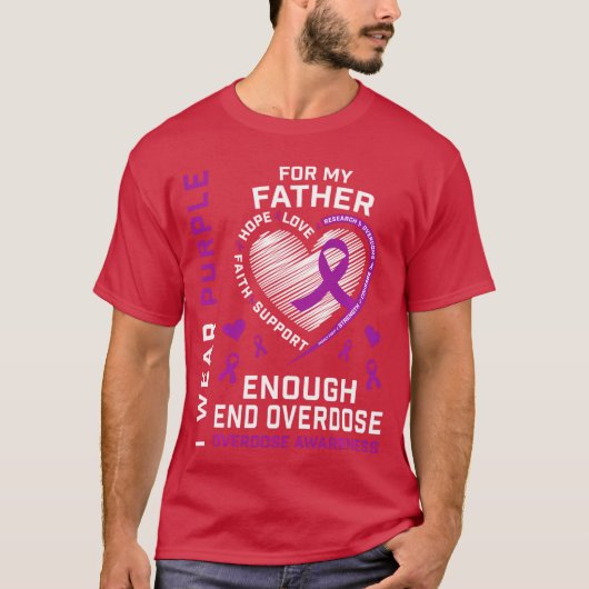 End Overdose Awareness Shirt Enough Purple For My  (Vorderseite)