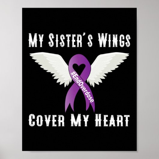 End Overdose My Sister's Wings Cover My Heart Poster (Vorne)