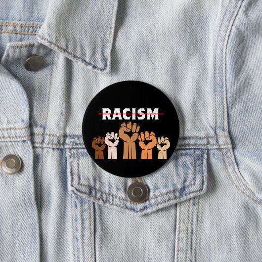 End Racism Multi Shade Fists Button (Beispiel)