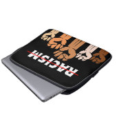 End Racism Multi Shade Fists Electronics Bag Laptopschutzhülle (Vorne Knopf)