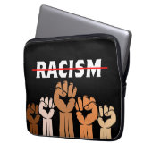 End Racism Multi Shade Fists Electronics Bag Laptopschutzhülle (Vorderseite Links)