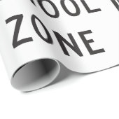 End School Zone Traffic Sign Geschenkpapier (Rolleneckpunkt)