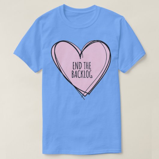 END THE BACKLOG T-Shirt (Design vorne)