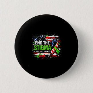 End the stigma mental health awareness usa flag button