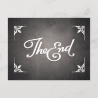 End Title Card postcard