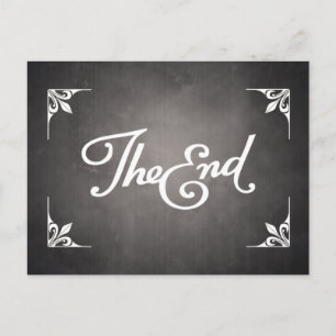 End Title Card Postcard Postkarte