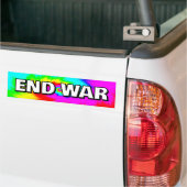 END WAR (you may change the words) Autoaufkleber (Auf Lkw)