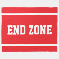 END ZONE Fette helle rote sportliche weiße Textstr