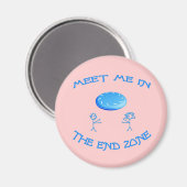 End Zone Frisbee Magnet (Vorderseite/Rückseite)