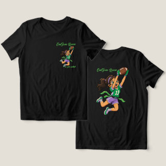 End Zone Queen Cartoon Tri-Blend Shirt