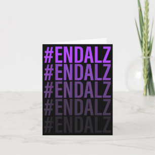 #endalz Gedächtnis Alzheimer-Bewusstsein Unterstüt Karte
