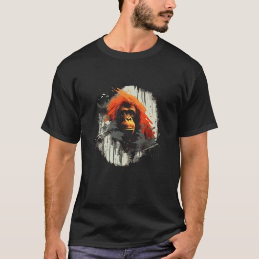 Endangered Animals Save The Sumatran Orangutan T-Shirt (Vorderseite)
