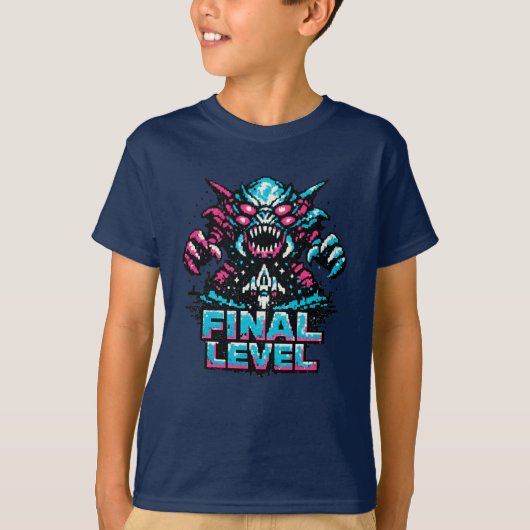 Endboss-Level-Arcade T-Shirt (Vorderseite)