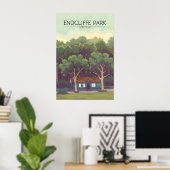 Endcliffe Park Sheffield Reiseplakat Poster (Heimbüro)