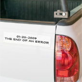 Ende 01-20-2009The eines FEHLERS Autoaufkleber (Auf Lkw)